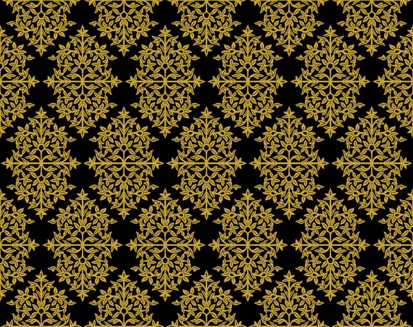 Zwart Wit Bloemenpatroon Naadloos Met Sierstrepen Traditionele Oosterse Motieven Sjabloon — Stockfoto