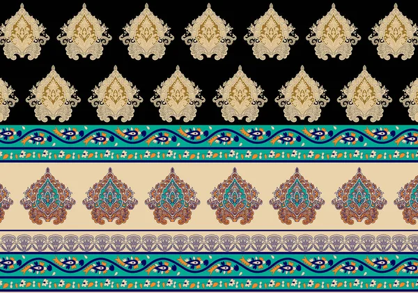 民族风格优美无缝图案 墨西哥条纹风格 土著传统 背景设计 — 图库照片