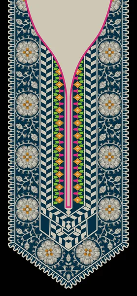 Σχέδιο Για Πουκάμισα Κολάρο Πουκάμισα Shirt Κεντήματα Εθνικά Γεωμετρικά Στοιχεία — Φωτογραφία Αρχείου