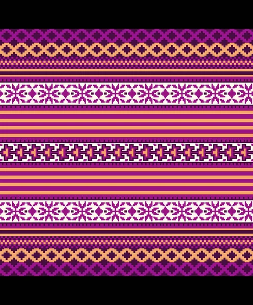 Геометричний Орнамент Плетіння Язання Вишивки Шпалер Листівок Текстилю Етнічний Візерунок — стокове фото