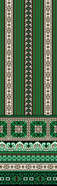 Têxtil Design Digital Tapete Motivo Padrão Luxo Decoração Fronteira Ikat — Fotografia de Stock