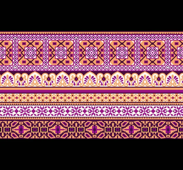 Ethnische Ornamentale Vertikale Nahtlose Muster Tapete Mit Ethnischen Ornamenten Vertikaler — Stockfoto