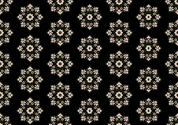 Турецкий Бесшовный Узор Роскошным Цветочным Орнаментом Традиционные Арабские Индийские Мотивы — стоковое фото