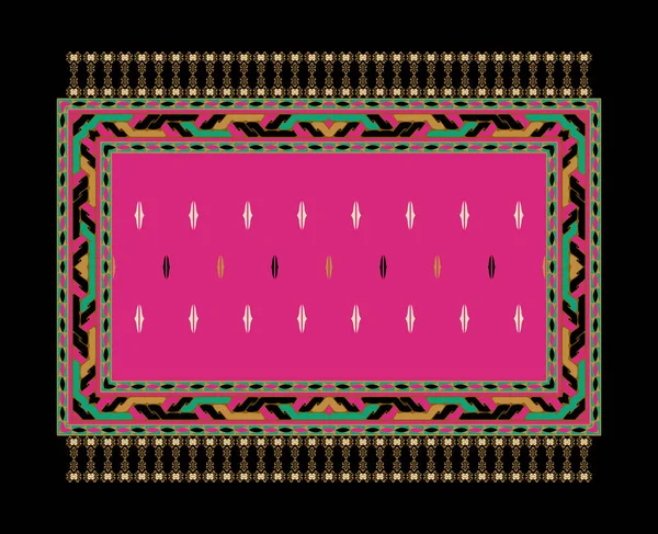 Textil Diseño Motivos Digitales Ornamento Lujo Ikat Patrón Barroco Étnico —  Fotos de Stock