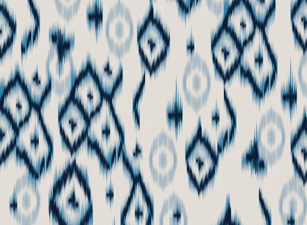 Ikat Seamless Pattern Design Textile Watercolor Ikat Seamless Pattern Vibrant — 图库照片