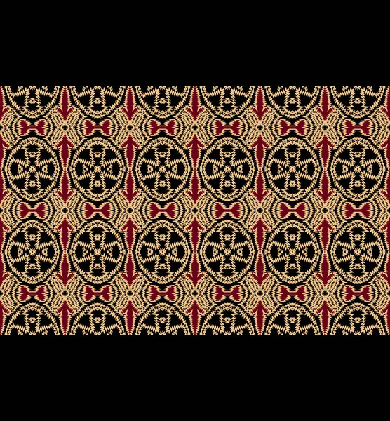 Ikat Seamless Pattern Tie Dye Shibori Print Stripes Chevron Чернила — стоковое фото