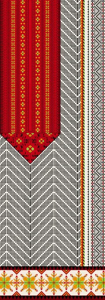 Estilo Africano Moderno Borde Brillante Patrón Sin Costuras Pinceladas Coloridas — Foto de Stock