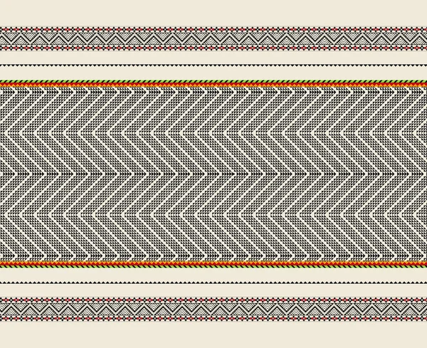 Cross Stitch Geometric Ethnic Patterns Design Saree Patola Sari Dupatta — Stock Photo, Image