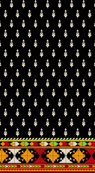 Płynny Wzór Stylu Mozaiki Wyszywany Nadruk Dywan Tekstylia Tapetę Papier — Zdjęcie stockowe