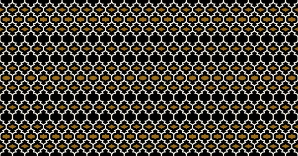 イスラム様式のシームレスなパターン ベクトル背景 線との抽象幾何学的パターン Rhombusシームレスな背景 青黒と金の質感 — ストック写真