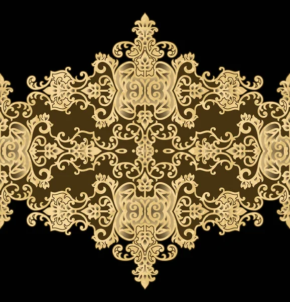 Modelo Moldura Ouro Islâmico Background Luxury Ouro Árabe Islâmico Caixa — Fotografia de Stock