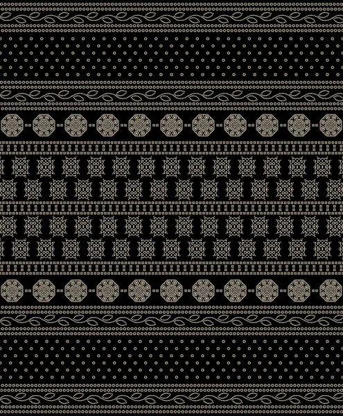 Silang Stitch Pola Etnis Geometris Desain Untuk Saree Patola Sari — Stok Foto