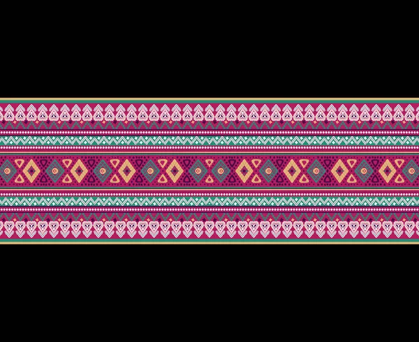 美しい図部族ウクライナの幾何学的な民族東洋のパターン伝統的な黒の背景に アステカスタイルの刺繍抽象的なイラスト — ストック写真