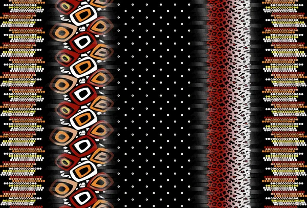 Бесшовный Рисунок Стиле Лоскутной Мозаики Вышитый Шрифт Ковра Текстиля Обоев — стоковое фото