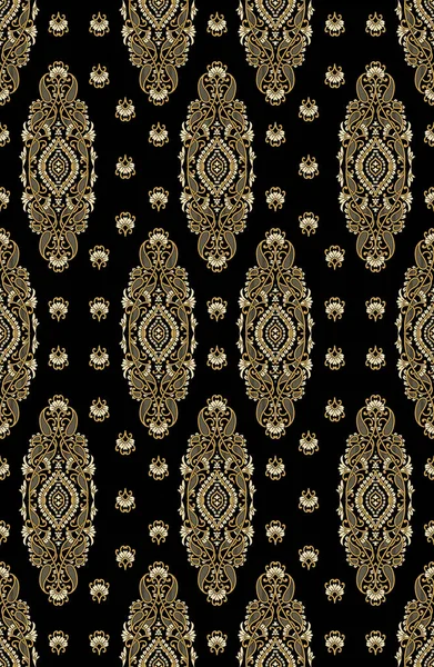 用于印刷和织造的克什米尔围巾设计 卡什米里 坦卡装饰绣花针线图案 数字织物印花点缀的克什米尔披巾设计 — 图库照片