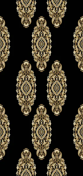 Turkish Seamless Pattern Luxury Floral Ornament Traditional Arabic Indian Motifs — 스톡 사진