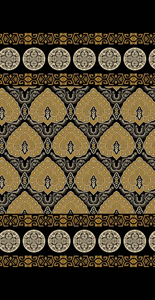 Paisley Motive Paisley Border Design Mit Schönen Pastellfarben Paisley Textile — Stockfoto