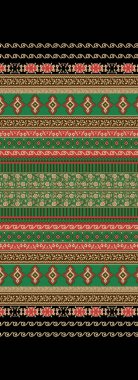 Tekstil dijital tasarım motif motifi deseni. Mughal desenli desenli. Barok geometrik süslemelerin soyut şekli. Kadın kumaş tasarımları için uygun ön arka ve duppata baskı tekstil endüstrisi..