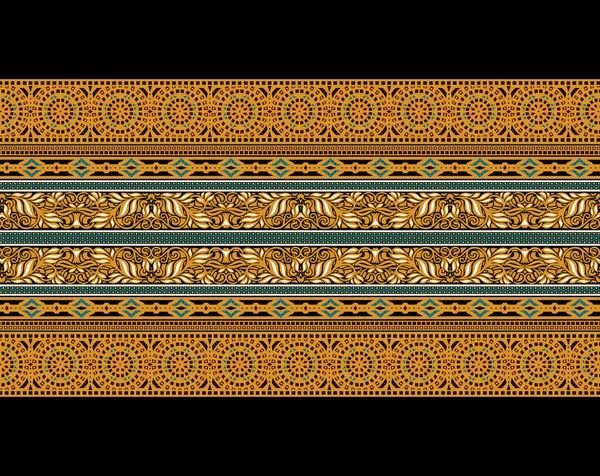 모로코 비비드 아즈텍족은 민족이다 패턴을 Vivid Floral Shawl Design 꽃무늬 — 스톡 사진
