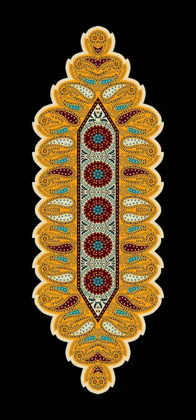 Motivo Design Têxtil Digital Com Borda Geométrica Sem Costura Decoração — Fotografia de Stock