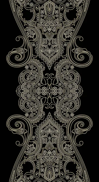 Digital Print Design Fabrics Motif Broque Pattern Traditional Background Indian — 图库照片