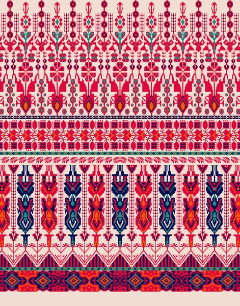 Геометрический Бесшовный Материал Керамики Обоев Текстиля Паутины Карт Этнический Узор — стоковое фото