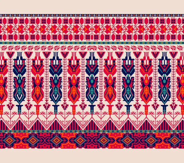 民族装飾垂直シームレスパターン 民族衣装の壁紙 垂直幾何学的背景 インド モロッコのモチーフ ファブリック ウェブ カバー ラグのためのデザイン — ストック写真