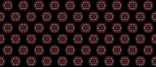 Mozaika Kwiatowy Wzór Paisley Indyjskich Motywów Kwiatowych Wzór Damask Stylu — Zdjęcie stockowe