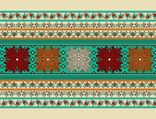 Een Mooie Geometrische Ornament Etnische Stijl Border Ontwerp Handgemaakte Kunstwerk — Stockfoto