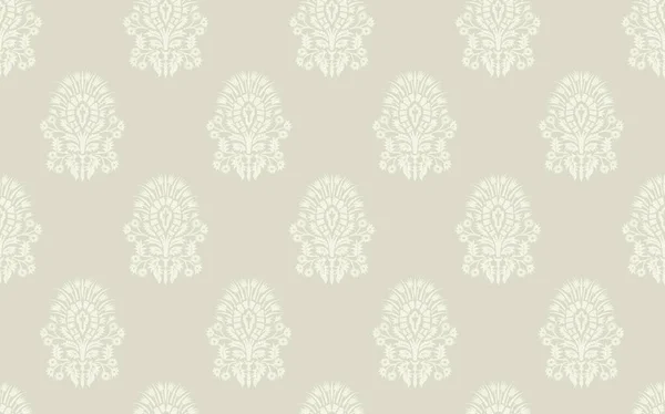 Black and beige damask seamless pattern. Vintage, paisley elements. Traditional, Turkish motifs. Great for fabric and textile, wallpaper, packaging or any desired idea.