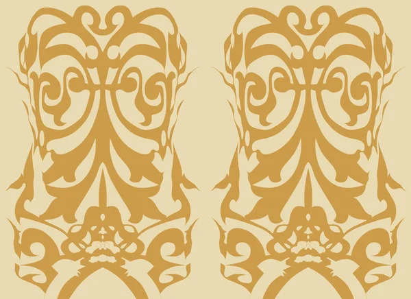 Geometric Folklore Ornament Waves Oriental Damask Pattern Ancient Art Arabesque — Stock Photo, Image