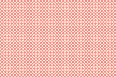 Tatlı pembe geometrik çizgi çemberi soyut arkaplan dikişsiz desen tasarımı.