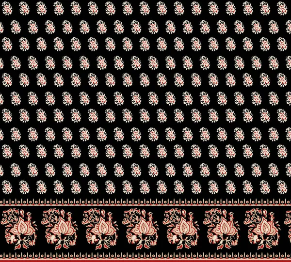 Têxtil Digital Design Motivo Ornamento Ikat Etnia Tapete Barroco Padrão — Fotografia de Stock