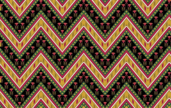 Patrón Geométrico Tribal Sin Costuras Colores Textura Étnica Adorno Tradicional — Foto de Stock
