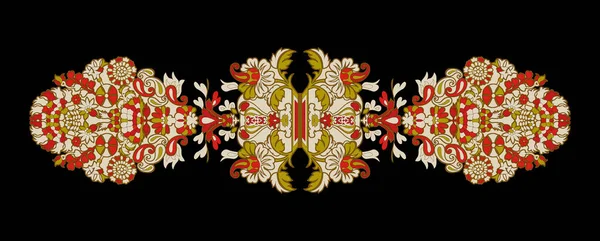 Фантастичні Квіти Ретро Вінтажному Джакобському Стилі Вишивки Імітація Вишивки Ізольована — стокове фото