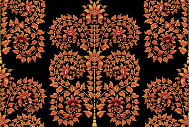 traditional motifs with dusty color tones paisley seamless pattern for textile prints vintage style traditional paisley design