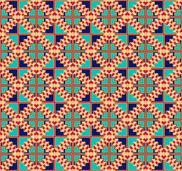 Beautiful Persian Knitted Embroidery Geometric Ethnic Oriental Seamless Pattern Traditional — Stock Photo, Image