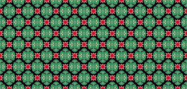 Orange, green and red luxury ornament seamless pattern. Traditional Turkish, Indian motifs. Great for fabric and textile, wallpaper, packaging or any desired idea.