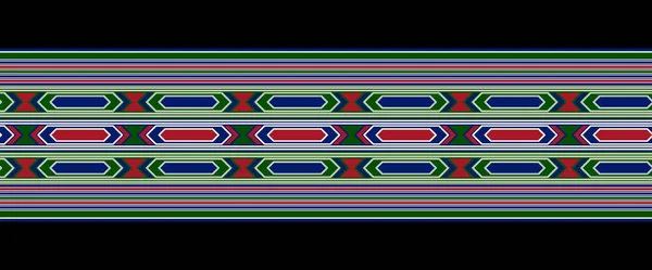 Asiatischer Stammesstoff Mit Geometrischem Muster Wird Verwendet Teppiche Textilien Stickereien — Stockfoto