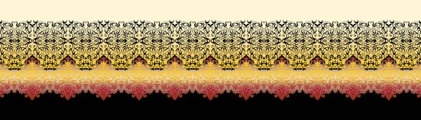 Textil Diseño Digital Conjunto Damasco Paisley Motivo Lujo Ikat Étnico — Foto de Stock
