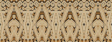 Kusursuz retro geometrik desen. Portföyümdeki versiyon, İskandinav tarzında kusursuz bir desen. Doku vektörü elle çiziyor. Soyut kahverengi arkaplan.