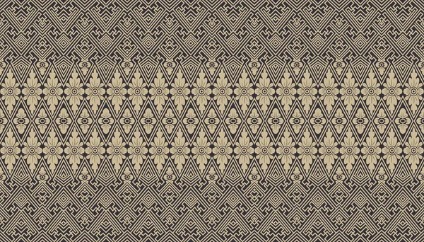 Trendiges Nahtloses Muster Patchwork Stil Bestickter Druck Für Teppich Teppich — Stockfoto