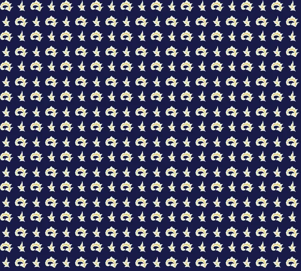 无缝线图案是以传统的亚洲元素 佩斯利 波希米亚无缝线为基础的 蓝花图案的条纹 帕斯利 纺织品等装饰装饰背景 — 图库照片