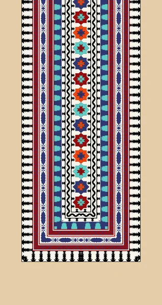 Vacker Blommig Halsringning Broderi Geometrisk Etnisk Orientalisk Mönster Traditionell Svart — Stockfoto