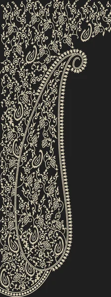 Textile Digital Design Carpet Motif Luxury Pattern Decor Border Ikat — 图库照片