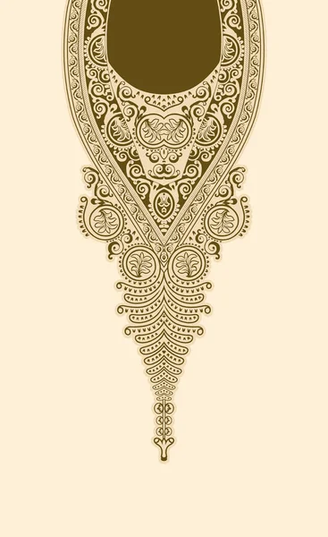 Prachtige Halslijn Borduur Geometrisch Etnisch Oosters Patroon Traditioneel Zwarte Achtergrond — Stockfoto