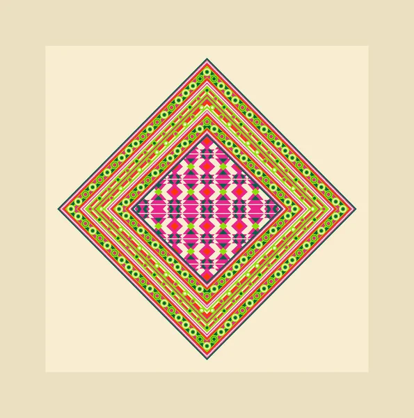 Pola Mulus Dalam Gaya Patchwork Cetakan Tersulam Untuk Karpet Tekstil — Stok Foto