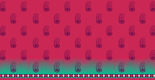 Textile Digital Design Carpet Motif Luxury Pattern Decor Border Ikat — Stok fotoğraf