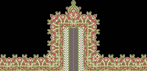 Textile Digital Design Set Damask Mughal Motif Paisley Abstract Vintage — Fotografia de Stock