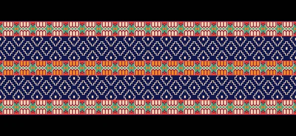 Ethnic Patterns Cross Stitch Embroidery Native Style Traditional Design Texture — Stock Photo, Image
